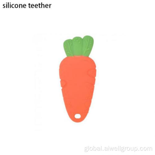 Silicone Baby Teether Mitten Baby Chew Toy BPA Free Silicone Carrot Teether Factory